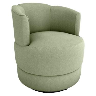 Imagem de Poltrona Base Giratoria Marselha Boucle F494 Milani Store Oliva