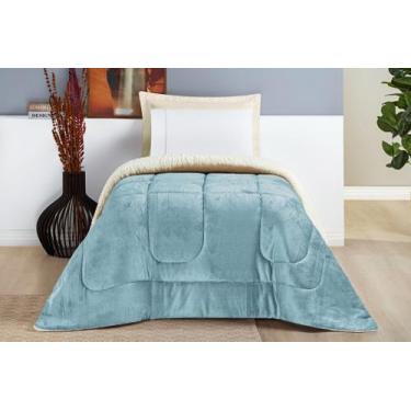 Imagem de Coberdrom Luxo Solteiro  Revestimento Sherpa + Manta Soft Premium - mo