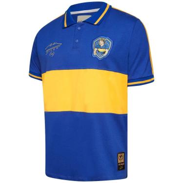 Imagem de Camisa Polo Boca Juniors Retrô Maradona Masculino-Masculino