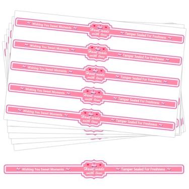 Imagem de Etiquetas de vedação de embalagem de varejo de alimentos, 22,5 x 2,5 cm, adesivos seguros e invioláveis para artes artesanais, caixa de presente de panificação (200 peças)