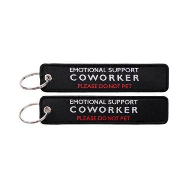 Imagem de Chaveiro Bordado Cool Man Série De Citações Etiquetas Para Chaves De C