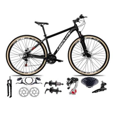 Imagem de Bicicleta Aro 29 Absolute Nero 5 Câmbios Shimano 24v K7 11/32 Freio Hidráulicos Trava Pneu Faixa-Unissex