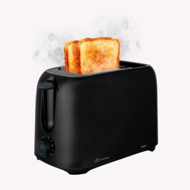 Imagem de Torradeira Elétrica 750W – Tostador Prático para Café da Manhã, Desjejum Doméstico e Uso Cotidiano (Preto,220V)
