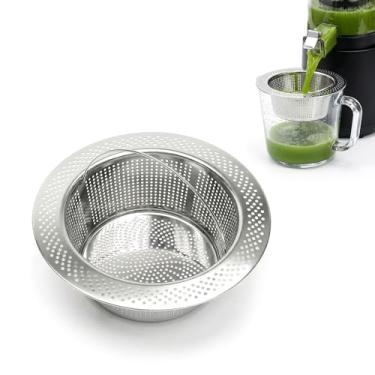 Imagem de Filtro de polpa compatível com espremedor Nama J2, acessório de filtro fino secundário para suco de prensa a frio Nama J2, filtro de aço inoxidável 304, fácil de limpar, cabe na maioria dos
