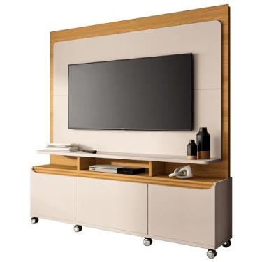 Imagem de Estante Painel Para TV 70 Pol 170cm 2 Portas Planck B01 Off White Cina