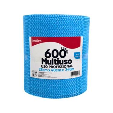 Imagem de Pano Multiuso Azul Limpeza Perfex Rolo C/600 Panos