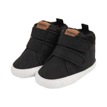 Imagem de Botas De Neve Quentes Unissex Para Bebês, Solado De Couro Com Pelo, Ca