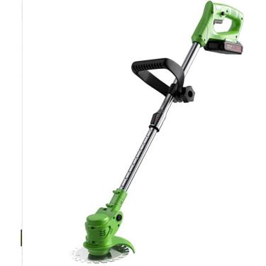 Imagem de Cortador de grama elétrico pequeno cortador de grama doméstico cortador de grama recarregável-1600W-cortar/capinar/arbustos substituir facilmente capina manual-36V-18000mA