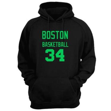 Imagem de Blusa Moletom Capuz Basquete Boston Basketball número 34 - Loja Click 