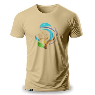 Imagem de Camiseta Masculina com Estampa Ponto de Luz Mãe Maria 100 Algodão Fio 