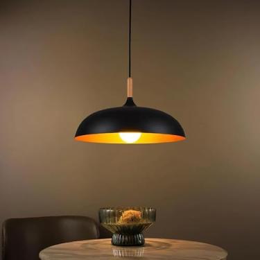 Imagem de Pendente Bistrô Preto Cobre Metal Bocal E27 35cm