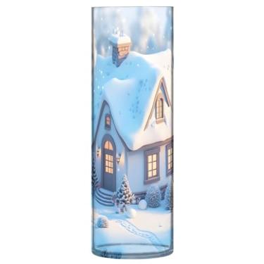 Imagem de Qilmy Vaso de Natal para flores, vaso de belas artes, decoração de casa para escritório, sala de jantar, sala de estar, casamento367