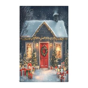 Imagem de xigua Conjunto de 1 panos de prato de cozinha para casa de Natal, toalhas de cozinha macias e altamente absorventes de secagem rápida para limpeza de pratos e limpeza à mão, 71 x 45 cm