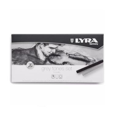 Imagem de LYRA Grey Tones Set Giz Pastel Seco Tons de Cinza com 12 Cores