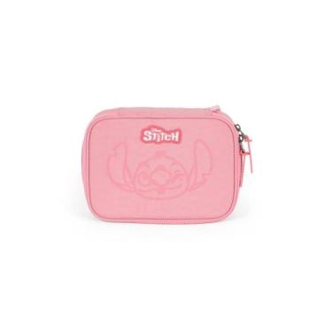 Imagem de Estojo Box Stitch Escolar Feminino Baú Lançamento Luxcel