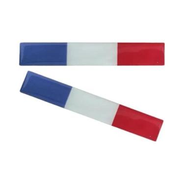Imagem de Adesivo Refletivo 3D Da Bandeira Nacional, 8.5cm, Decalque Para Motoci