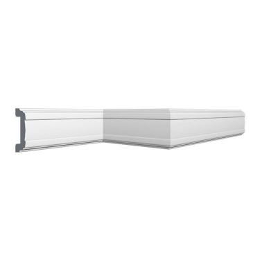 Imagem de Kit 180M Linear Roda Meio Perfil de Poliestireno Cw13 Branco