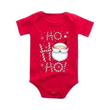 Imagem de Macacão De Natal Com Estampa Do Papai Noel Para Recém-Nascidos, Roupas