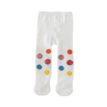 Imagem de Meias-calças De Algodão Para Bebês Meninas De 0 a 24 Meses, Com Estamp