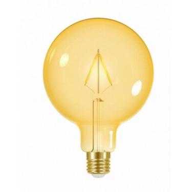 Imagem de Lampada Filamento Vintage Taschibra 3w Autovolt G125 Ambar