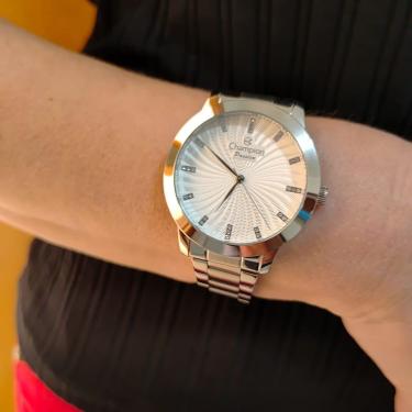 Imagem de Relgio prata feminino Champion original 42mm CN29276Q-Masculino