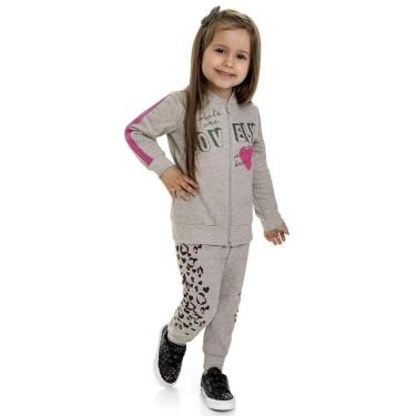 Imagem de Conjunto Longo Infantil Moletinho Love Marlan-Feminino