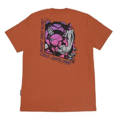 Imagem de Camiseta Santa Cruz Roskopp Break Center - Marrom-Masculino