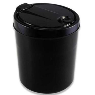 Imagem de Lixeira Para Pia E Banheiro 3 Litros Preta Tampa Click - Viel, Preto