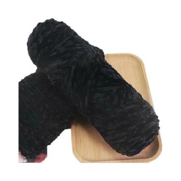 Imagem de Fio De Veludo Chenille Macio Para Tricô DIY 100g 130M 1 Meada Acessóri