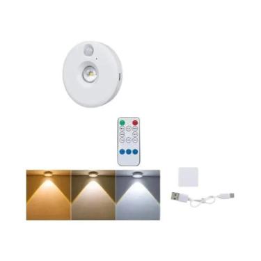 Imagem de Luz Noturna LED Recarregável Por USB Com Sensor De Movimento, Reguláve