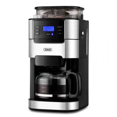 Imagem de Gevi DCMB0-BK0A1 Dull Black - Máquina de Café Drip 10 Xícaras com Moedor Integrado, Tanque 1,5L, 120V