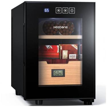 Imagem de Umidor de Charutos 16 Litros com Controle de Temperatura,Gabinete Elétrico Silencioso e Termostato, Mantenha seus Charutos Frescos