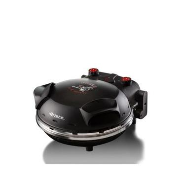 Imagem de FORNO ARIETE DE PIZZA ELÉTRICO 917 COM PEDRA REFRATÁRIA PRETO 400ºC 1200W 127V 00C091709ARBR