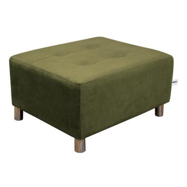 Imagem de Puff Para Sala Quadrado Decorativo Nero Chumbo