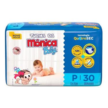 Imagem de Fralda Turma da Mônica Jumbo Tamanhos - RN, P, M, G, XG, XXG, P, 30