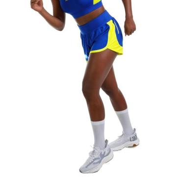 Imagem de Shorts Run 2 Olympikus Feminino, Azul, M