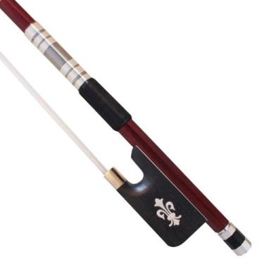 Imagem de Arco para Viola Madeira Maçaranduba Orquezz Talão em Ébano com Detalhe