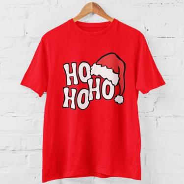 Imagem de Camisa Natal Personaliza Natalina Papai noel100% Algodão - Hs, Vermelh