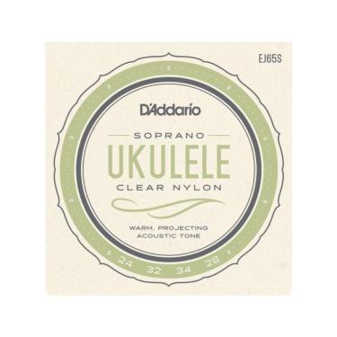 Imagem de Encordoamento Para Ukulele 4 Cordas Soprano D`Addario (.024 - .028) EJ65S