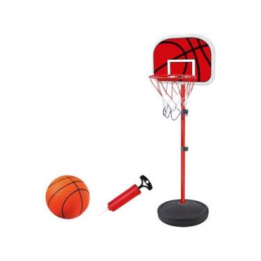 Imagem de Cesta De Basquete Infantil Ajustável Tabela Bola Bomba Rede 5092 - Dm 