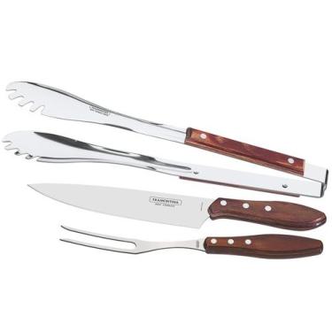 Imagem de Kit Churrasco Tramontina Polywood 21198/761 - 3 Peças