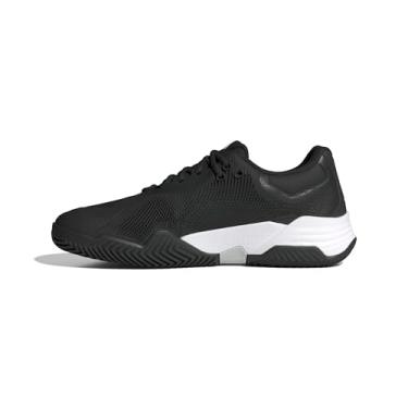 Imagem de adidas Tênis masculino Solematch Control 2, Preto/branco/prata metálico, 38