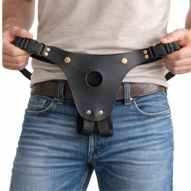 Imagem de cinta peniana plus size furo 3,5 cm para pênis grande, sex shop cintaralho