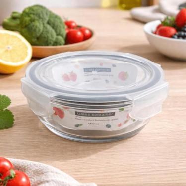 Imagem de Pote Refratário Vidro Redondo 420ml - Supertem