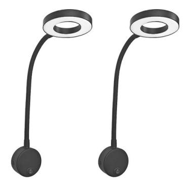 Imagem de 2 Arandela Leitura Direcionável Cabeceira Led 5W Moderno Bet69 - Acend