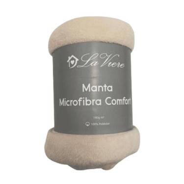 Imagem de Manta Cobertor Microfibra Comfort Macia Lisa Solteiro 1,50x2,20m - La 