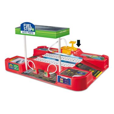 Imagem de Brinquedo Lava Rápido Auto Posto com Carrinho Que Estimula Criatividade e Faz de Conta com Materiais Atóxicos Lua