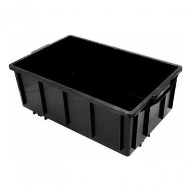 Imagem de Kit 3 Caixa Plástica com Tampa 28L para Organização em Plástico Empilhável para Casa Pr...