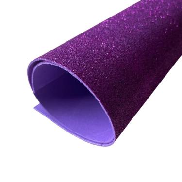 Imagem de Placa de Eva com Glitter Dubflex em E.v.a. 40x48 cm Violeta Kit 10 Folhas para Artesana...