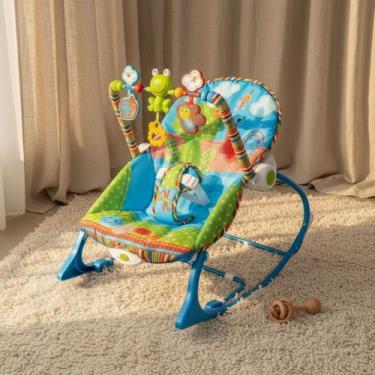 Imagem de Cadeirinha de Balanço Descanso do Bebê com Mobile Interativo Som - Bri